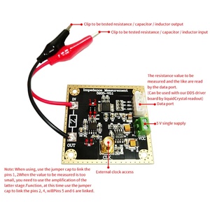 Módulo convertidor de impedancia AD5933, analizador de redes, ADC de 1MSPS y 12 bits, medición de resistencia - Product Image 5