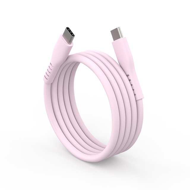 Trangjan 60W 3A Fast Charging Type-C Cable Braid Silicone Magnetic Absorption Pure Copper Conductor 480Mbps for Mobile Computer