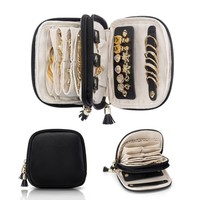 Sac de voyage pour bijoux très vendu, petit étui portable pour organiser les bijoux, design simple, pochette de rangement pour bijoux pour les voyages en plein air