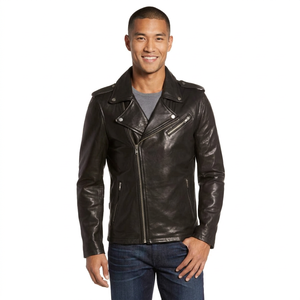 Halloween Festival Special EditionNew Men's Premium PU Leather Motorcycle Jacket Winter Tanned Lightweight High Street Jackets - Product Image 2
