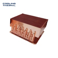 Pendingin CPU Kustom 2U Active Heat Pipe dengan Kipas Pendingin, Basis Tembaga, Sirip Aluminium untuk AMD AM5 EPYC Server OEM
