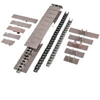 Chaîne à base d'acier avec plaque de couverture en plastique, plaque de serrage, attache de chaîne
