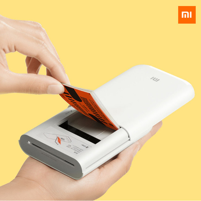 For Xiao Mi Mini Pocket Photo Printer BT 5.0 Control AR Photo Printer ZINK Sticky Back MI Photo Paper Thermal Printer