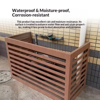 Cubierta de aluminio para aire acondicionado, impermeable, anticorrosión, con rejilla de lamas, grabado láser 3D, para exteriores, venta al por mayor de fábrica