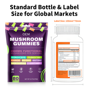 Fabricante de Suplementos de Marca Privada, Gomitas Veganas Orgánicas con Hongos, Bajo MOQ, Lanzamiento Rápido, Personalización Flexible, Suministro OEM/ODM - Product Image 4