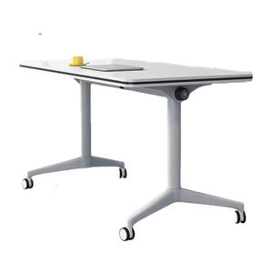 Il tavolo combinato per l'apprendimento dei mobili dell'aula universitaria è comodo <span class=keywords><strong>da</strong></span> spostare e il tavolo dello studente ha le ruote. - Product Image 1