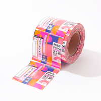 Film rétractable en PVC PET personnalisé, rouleau de film rétractable thermique, étiquette d'emballage pour les boissons, les jus, les vins, les bouteilles d'oxygène, les canettes