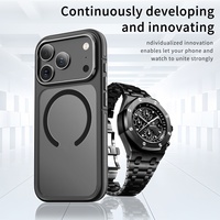 Coques de téléphone portable personnalisées en TPU+PC mat antichoc bicolore pour 17 Pro Max 16 15 PRO