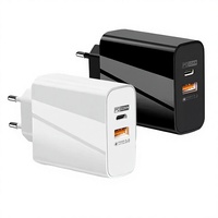 Chargeur USB-C GaN 65W Prise EU 2C1A Adaptateur Secteur Mural à Charge Rapide PD Chargeur Multi-Ports pour Ordinateur Portable et Tablette OEM ODM