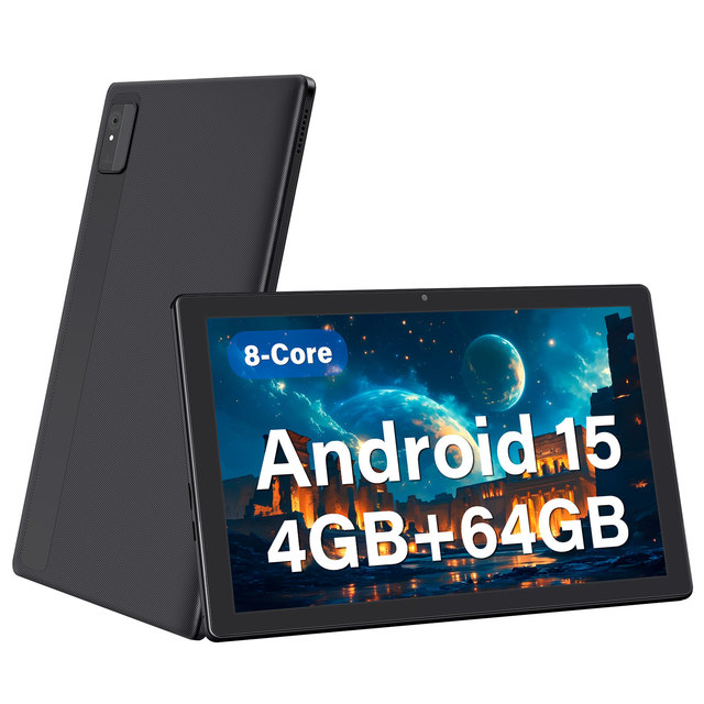 2025 Cheap Tablet 10.1 Inch Android 15.0 Tablette 4GB +4GB RAM 64GB ROM IPS HD Touch Screen Wifi Tablet PC