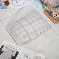 Sac à poussière de luxe en organza pour cadeau Enveloppe à rabat imprimée de logo personnalisé Pochette d'emballage cadeau pour vêtements de fête de mariage