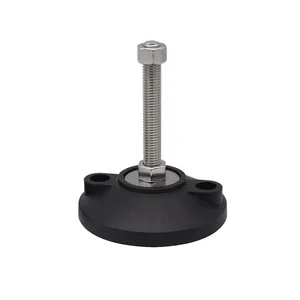 Wholesale Heavy Duty 100G M12*80 Base Glides M12/M16/M20/M24 Adjustable Rubber Leveling Foot Mounting Feet#7857