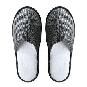 Bán buôn trực tiếp từ nhà máy Dép mùa đông sang trọng 5 sao màu xám ấm, đế lông san hô trắng, có thể tùy chỉnh logo, mẫu MR004 - Product Image 6