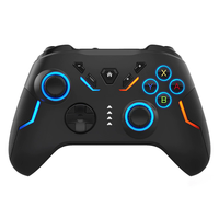 Manette de jeu sans fil RGB de haute qualité avec batterie 1200 mAh, vibration 2,4 GHz, six axes, pour PC et Android
