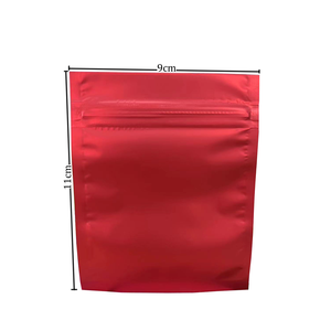 Small Packaging Plastic Bag Custom Print Matte Frosted Aluminium Foil Zipper Bag With Logo