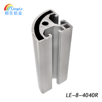 Perfil de Aluminio Industrial 4080, Extrusión de Aleación para Banco de Trabajo de Línea de Ensamblaje y Marco de Seguridad, Corte a Medida Disponible