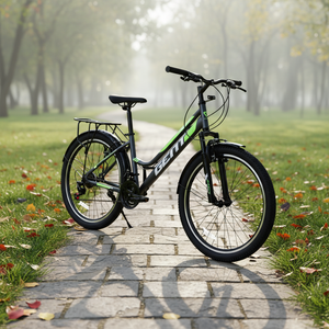 New 26 Inch <strong>Step</strong> Mountain Bike Women Commuter 21 Speed Urban Rear Cargo Rack Full Fenders - Product Image 2