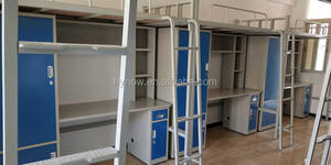 Lit superposé en métal pour enfants, mobilier commercial de chambre à coucher, design moderne, pour enfants, personnel, acier, <span class=keywords><strong>militaire</strong></span>, armée - Product Image 4