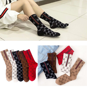 Wholesale Luxury High Fashion Women's Crew <strong>Socks</strong> Name Brand Sport <strong>Socks</strong> Medium Tube Short Tube Breathable Sports <strong>Socks</strong> - Product Image 2
