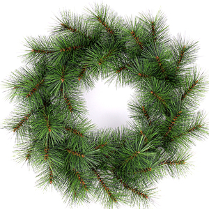 Couronne de Noël en cèdre et cyprès artificiels faits à la main, ignifuges et écologiques, pour la décoration de la maison en gros - Product Image 3