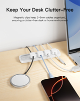 Nouveauté 2026 : Clips magnétiques de bureau tendance pour câbles, hubs USB et organiseurs de câbles pour la maison, le bureau et les accessoires de téléphonie mobile