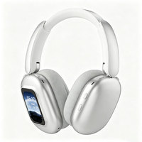 Headset Nirkabel Jl Over-Ear RGB Layar Digital Pembaca Kartu Earphone Anc LED Ipx-5 Tahan Air Harga Terjangkau