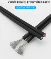 2-adriges XLPO Verzinntes Kupfer Solarkabel PV1-F H1Z2Z2-K 4mm2 6mm2 DC Photovoltaik-Kabel für Netzunabhängige Solaranlagen