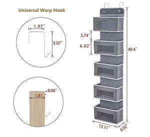Best Price Kitchen Home Organizer Storage Foldable 5 Layers Hanging Wall Door Functional Storage Doors Storage Rack - Product Image 5