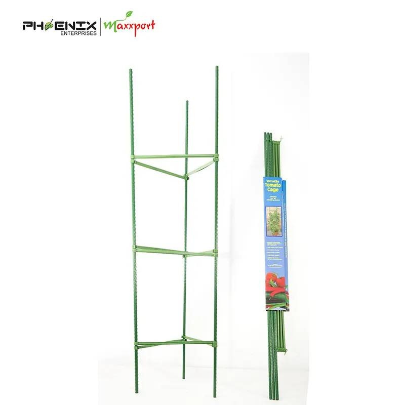 Triangle Tomato cage plant support/Multi-Functional Tomato Trellis for Climbing/Folding Cage Stake Arms Plant Support