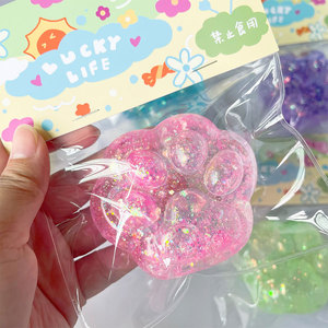 Juguetes de goma blandos con diseño de garra de gato de cristal, de rebote lento, para aliviar el estrés y diversión para niños, venta al por mayor de fábrica - Product Image 1