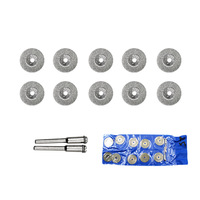 10 pièces 40mm diamant disques de coupe mandrin arbre arbres outil rotatif Dremel accessoires