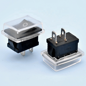 Mini interruptor basculante de alimentación con botón pulsador tipo impermeable KCD1 KCD11 para interruptor de China aprobado por TUV Max. Corriente 10A Max. 250V - Product Image 1