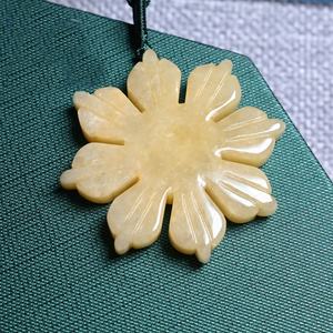 25 मिमी 30 मिमी 38 मिमी प्राकृतिक जेडिइट फिलिपिइन पीले फाइपिनो सूर्य जेड हार हार - Product Image 2