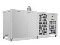 Machine à briques de glace industrielle de 1 tonne pour chantier de construction, refroidissement de tunnels, fabricants de blocs de glace pour fruits et fruits de mer frais
