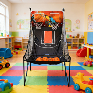 Juego de Baloncesto Móvil Plegable Multifuncional para Interacción Entre Padres e Hijos en Interiores y Exteriores, Equipo de Cancha - Product Image 2