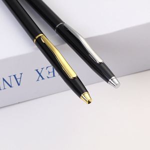 Slim Metal Ballpoint <b>Pen</b> <b>Gold</b> Silver Trim Executive Signature <b>Pen</b> Custom Laser Logo for Corporate Promotional Gift - Product Image 3