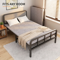 Base de Cama Metálica Reforzada de Acero Engrosado, Estable y Antivibraciones, Duradera y Silenciosa para Dormitorio