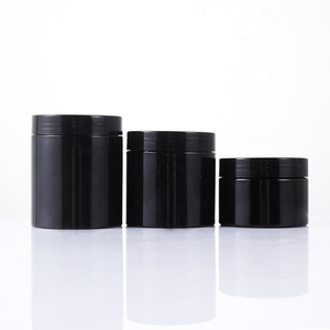 Black PET Cosmetic <b>Jars</b> for Canned Food Candy <b>Cookie</b> & Baby Food Custom Logo 80ml-250ml Sizes - Product Image 3