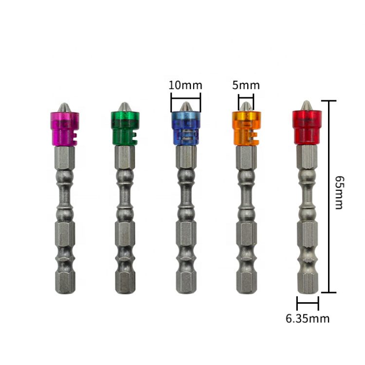 5 Chiếc Đầu Tuốc Nơ Vít Từ Tính Một Đầu Bộ Điều Khiển Vít Điện Hex S2 PH2 Chống Trượt Cho Dụng Cụ Điện