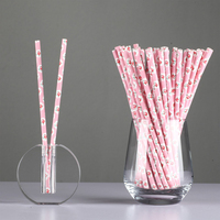 Pailles en papier jetables biodégradables Soton de haute qualité, écologiques, 12 mm, multicolores, pour fêtes et mariages, échantillon gratuit