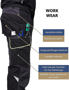 Pantalones de <span class=keywords><strong>Trabajo</strong></span> para Hombre, Estilo Artesanal, con Múltiples Bolsillos y Rodillas Reforzadas - Product Image 3