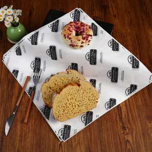 Papier pour hamburger, papier jetable anti-graisse, papier pour boulettes de riz, papier pour rouleaux de poulet, papier d'emballage alimentaire, papier pour boulangerie, personnalisation commerciale - Product Image 4