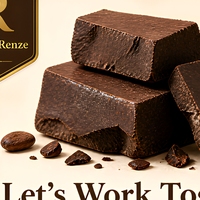 Liquide de cacao naturel de qualité alimentaire 50-55% de beurre de cacao, pâte de cacao torréfiée 1kg pour chocolat, pâtisserie, desserts, confiseries