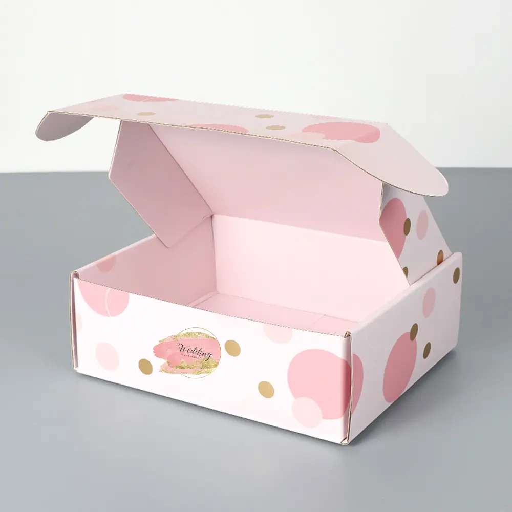Индивидуальная упаковка, большие и маленькие коробки для доставки, упаковка из гофрированного картона, картонная коробка для пирога, цветов, белых линз