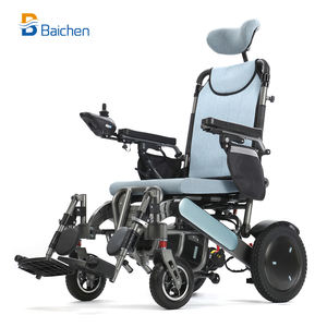2025 Popular silla de ruedas eléctrica de viaje reclinable con Control remoto de aleación de aluminio portátil para ancianos Walker & Rollator - Product Image 2