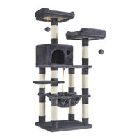 Arbre à chat d'intérieur en sisal doux et pelucheux, multiplateforme, personnalisé, directement de l'usine
