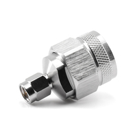 Adaptador RF XINQY de Precisión, Conector Coaxial N Macho a SMA Macho a Hembra, de CC a 18000MHz, Latón Niquelado, VSWR 1.20:1