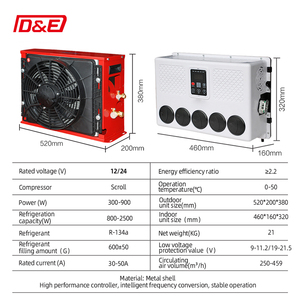 Xe Tải Điều hòa không khí hệ thống máy nén 12V 24V chia Loại điều hòa không khí cho xe tải xe cắm trại - Product Image 3
