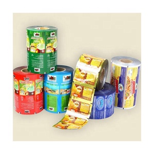 Custom Food Grade Flexible Packaging Plastic Film Roll Form Printed Moisture Proof wrap plastic lldpe wrapping film stretch roll