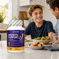 Capsules de soutien à la croissance, formule de croissance, soutien à la solidité osseuse, santé globale, 60 unités, complément alimentaire